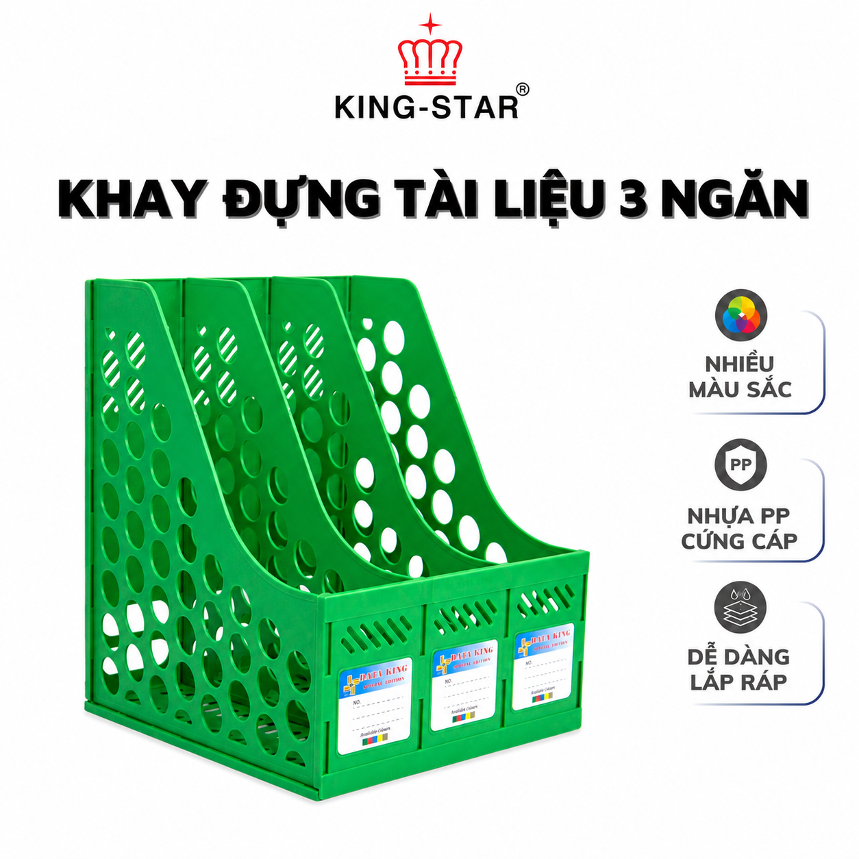 Khay nhựa 3 ngăn